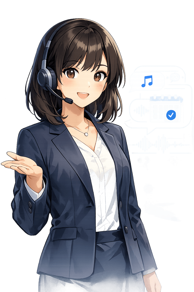 Yoyaku AI receptionist character